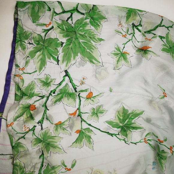 Planet blue Claudette Silk Midi Dress Waterprint Art to wear - Picture 7 of 11